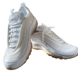 Nike Air Max 97 in White with Gum Sole | Men’s 8 / Women’s 9.5